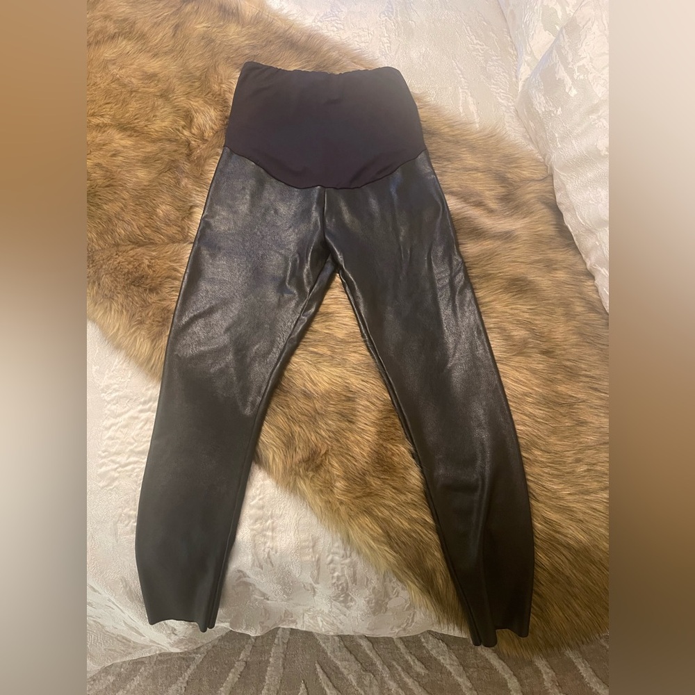 Commando XL faux leather maternity leggings